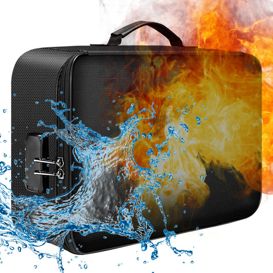Fireproof Document Bag with Lock – Fire & Water Resistant Safe Fireproof Document Bag Peaceful Pleasures Health and Wellness