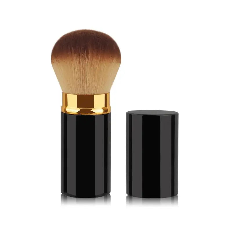Retractable Cosmetic Brush Portable Face Powder Blusher Foundation Blush Highlight Brush Fiber Hair Handle Brush Female Peaceful Pleasures Health and Wellness A14