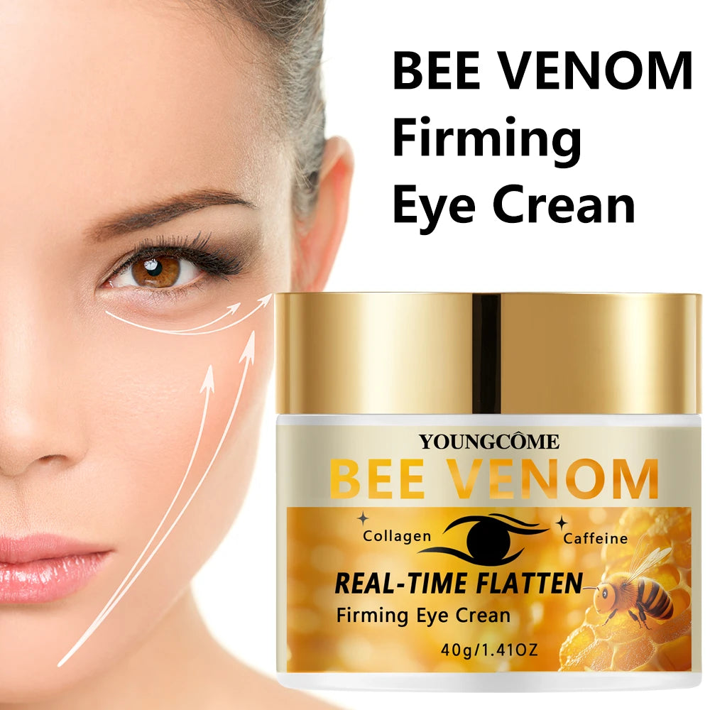 YOUNGCOME Bee Venom Eye Cream with Collagen & Caffeine - Daily Firming Hydrating Facial Care for All Skin Types Peaceful Pleasures Health and Wellness
