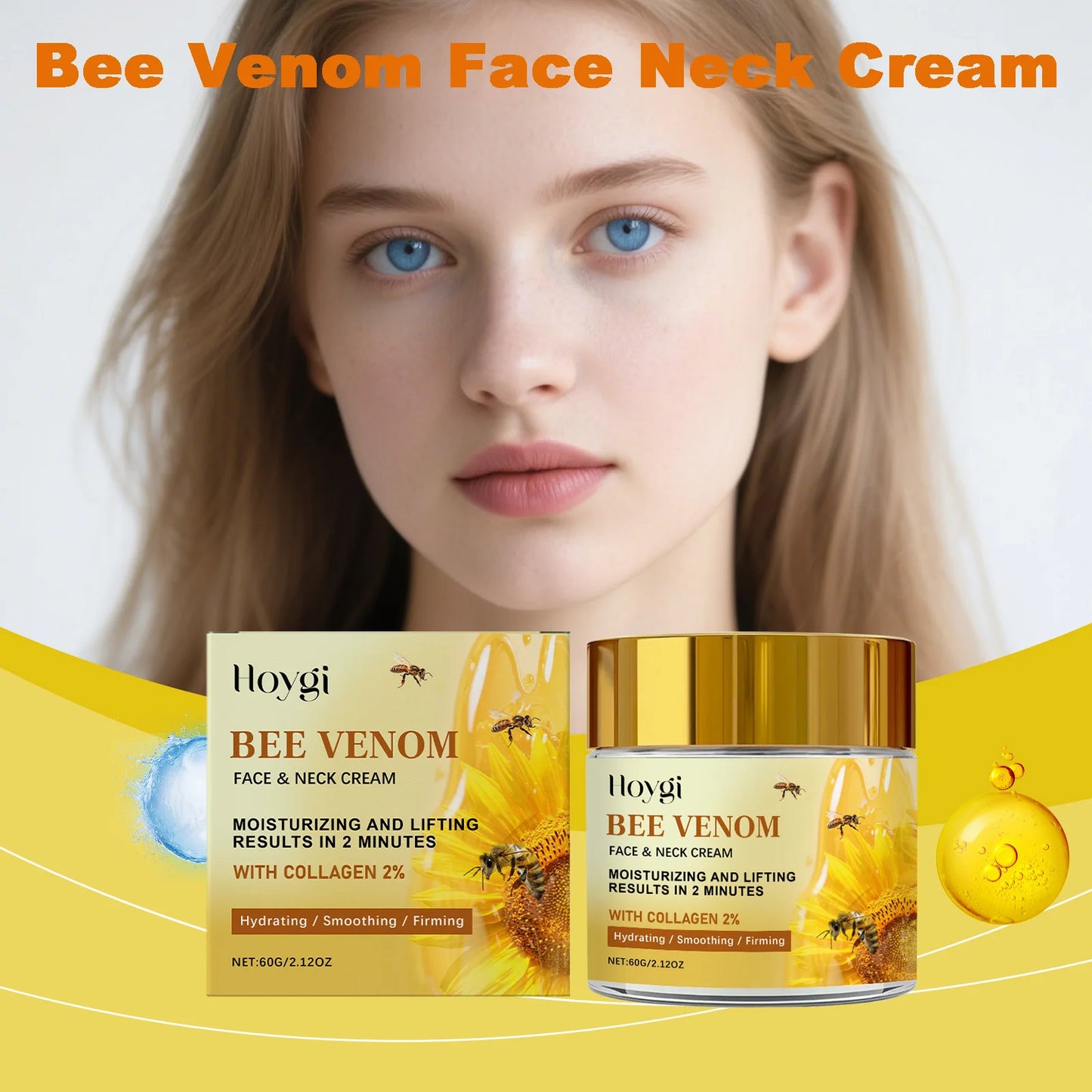 Bee Venom Firming Face & Neck Cream – Anti-Aging Moisturizer