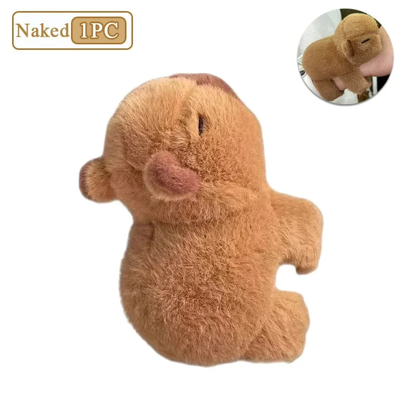 Capybara Snap Ring Plush Bracelet – Fun Kids Gift & Photo Prop