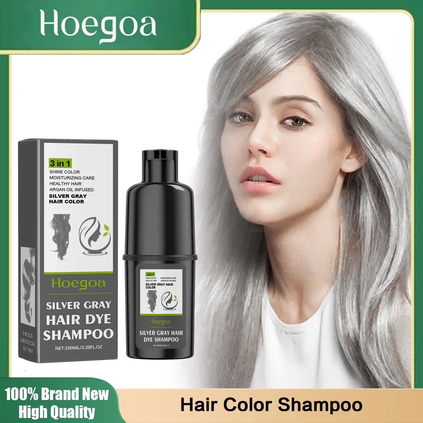 3 In 1 Hair Coloring Shampoo Natural Nourish Black Purple Hair Dye For Men Women Non Irritating Repair Fashion Hair Styling Tool Peaceful Pleasures Health and Wellness