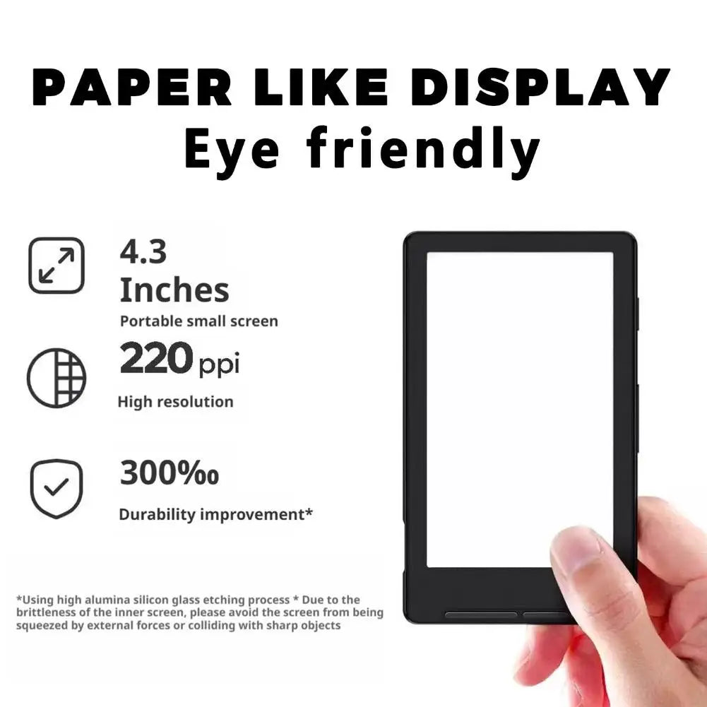 Outdoor Camping E-Paper Phone Case Star E-book Reader X4 Ultra-Portable 4.3-inch Magnetic Electronic Small E-ink Screen Reader Peaceful Pleasures Health and Wellness