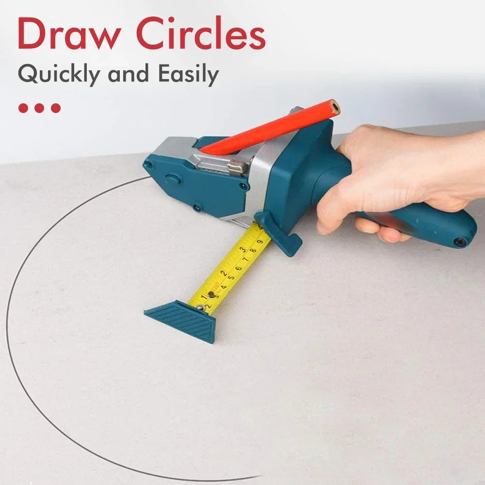 Manual Drywall Scriber & Cutting Tool with Tape Measure Blade