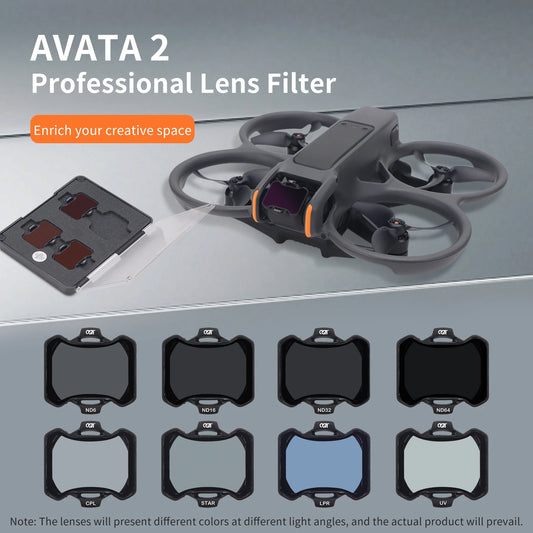 For DJI AVATA 2 Lens Filter ND64PL ND8PL Light Reduction UV CPL LPR STAR MCUV ND8 ND16 ND32 ND64 Filters Accessories Peaceful Pleasures Health and Wellness