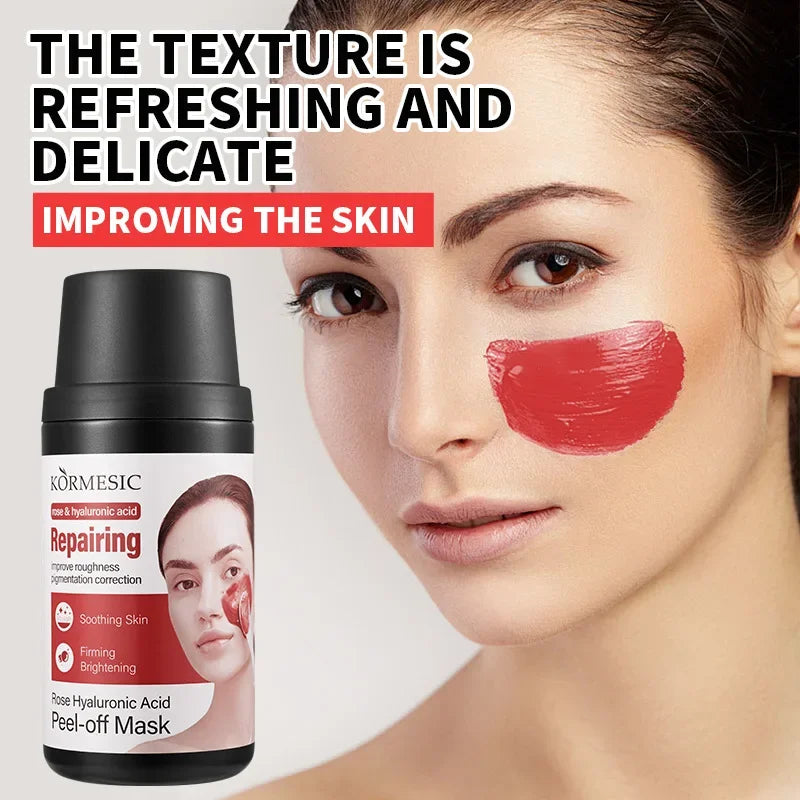 Rose Hyaluronic Acid Peel-Off Facial Mask – Anti-Aging & Hydration