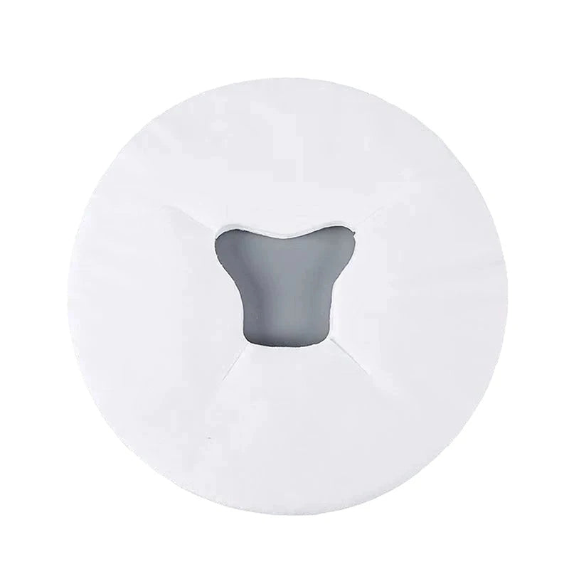 100pcs Disposable Beauty Salon Face Towel With Hole For Face Lying Pillow Massage Bed Hole Cross Lightweight Breathable Face Peaceful Pleasures Health and Wellness