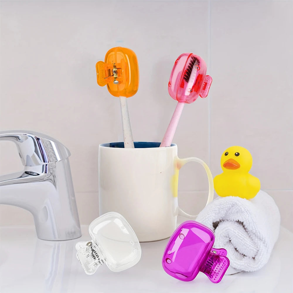 1PCS toothbrush storage clip travel essential toothbrush protective cover portable toothbrush case Peaceful Pleasures Health and Wellness