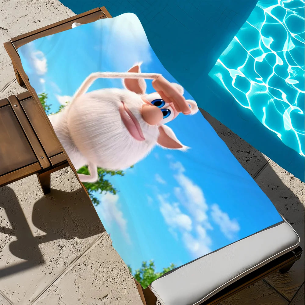 Cute Cartoon Quick-Dry Beach Towel | Gym, Travel & Pool Quick-Dry Beach Towel Peaceful Pleasures Health and Wellness z4 STJ70x140CM