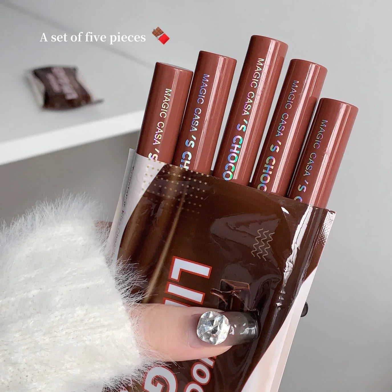 MAGIC CASA 5-Pc Waterproof Velvet Matte Liquid Lipstick Set