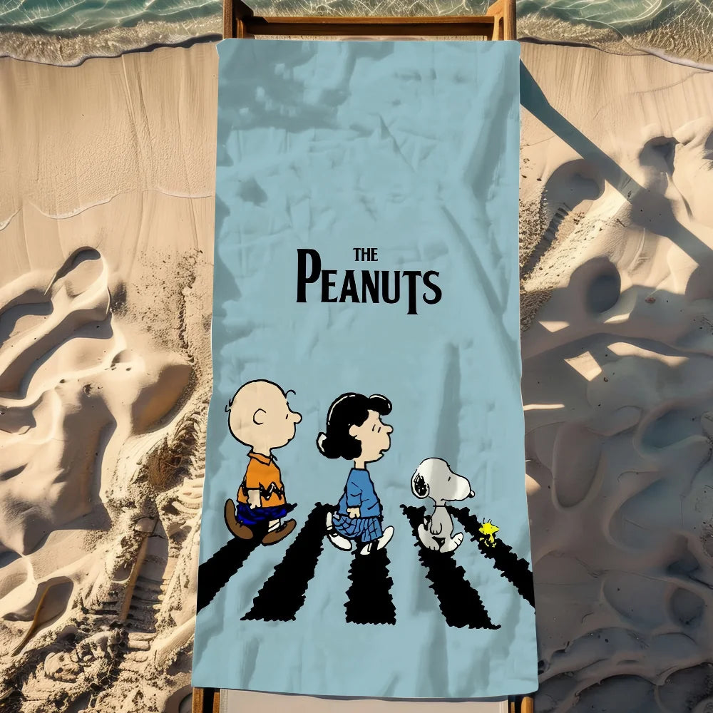 Cartoon Quick-Dry Beach Towel | Large Soft Pool & Gym Towel