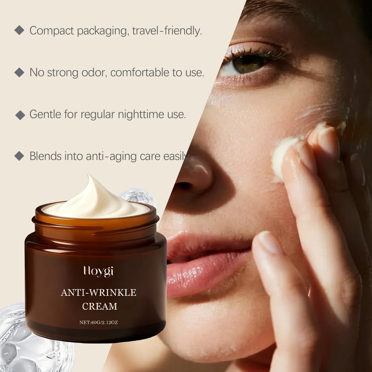 Hoygi Retinol Skincare Set – Cream, Serum & Eye Balm 3-Piece