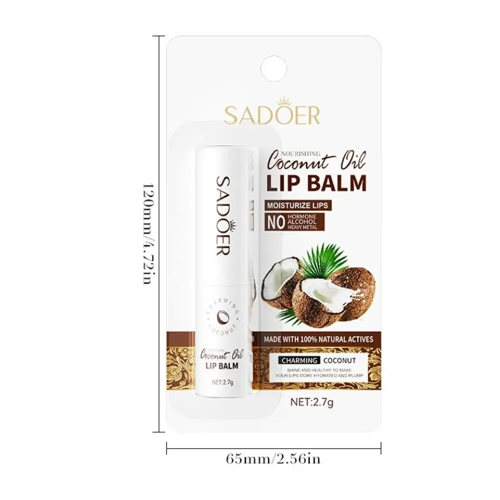 SADOER Coconut Lip Balm 2.7g – Moisturizing Daily Lip Care