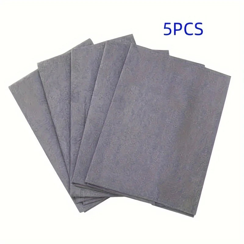 5Piece Magic Cleaning Cloth，Window Cleaning No Trace Left，Waterless Printing Wipe Glass Wiper Mirror Artifact 7.87Inch/9.84Inch Peaceful Pleasures Health and Wellness gary 5pcs