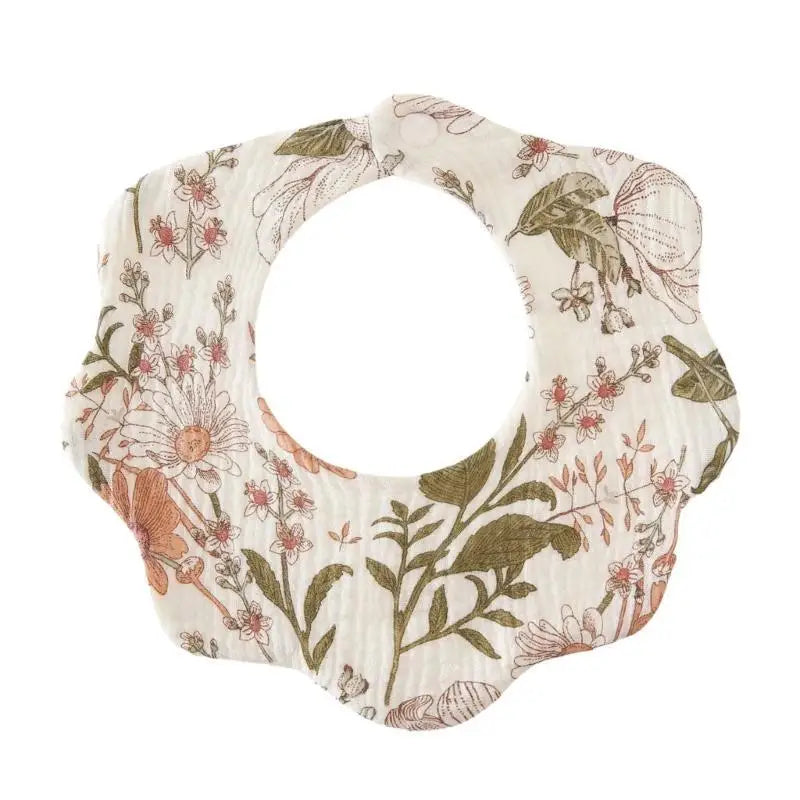 Cotton Bandana Baby Bib | Floral Teething & Drooling Bib