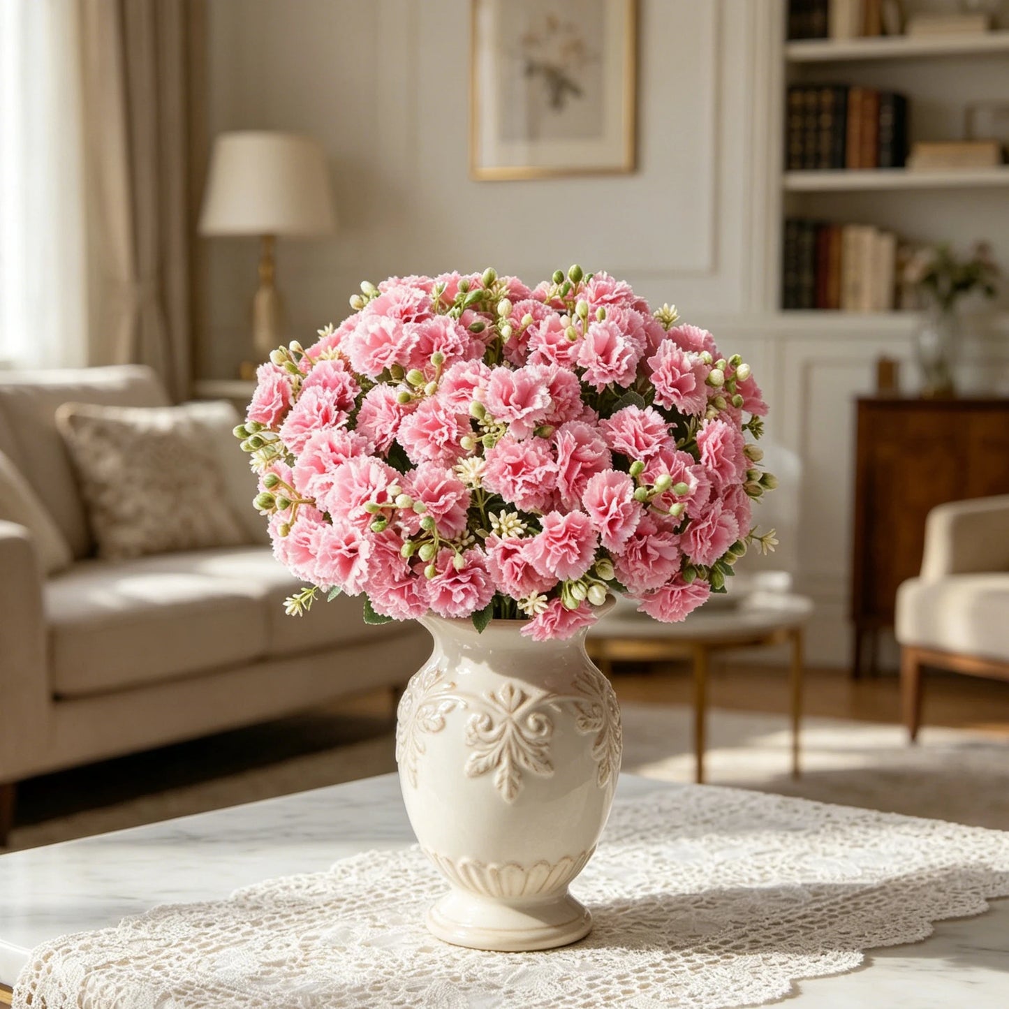 Silk Carnation Artificial Flowers – Wedding & Home Decor