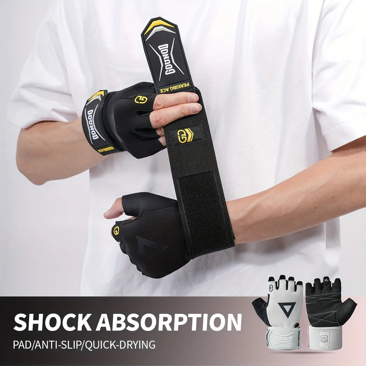 Heavy-Duty Weight Lifting Gloves – Non-Slip Grip & Adjustable Fit