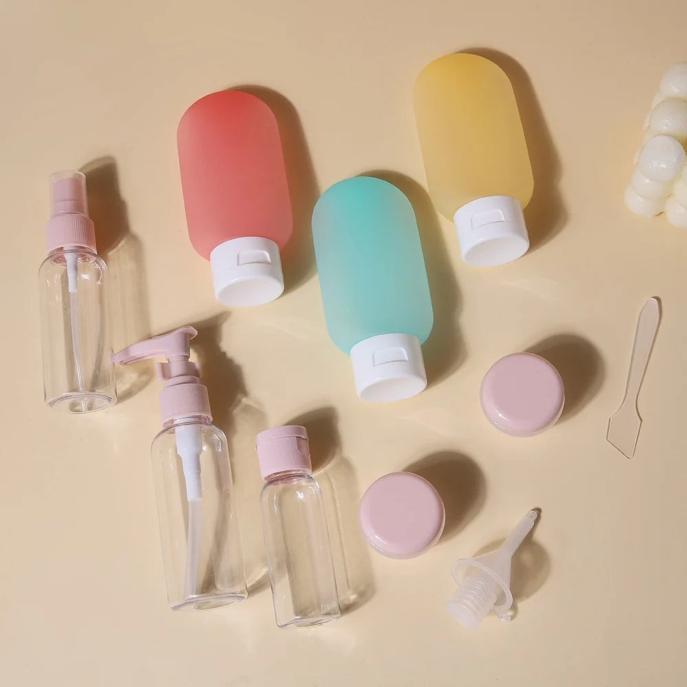 11-Piece Refillable Travel Bottles Set – TSA-Approved Mini Containers