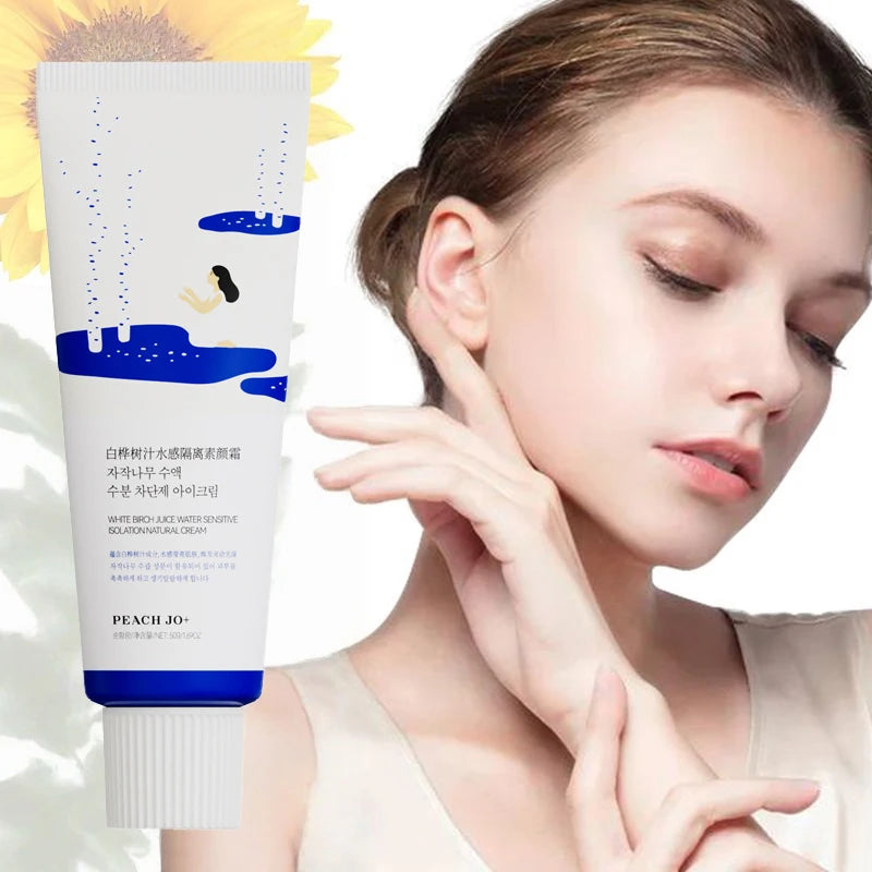 Birch Sap Primer Korean Hydrating Natural Makeup Effect Long-lasting Primer Refreshing Brighten All Skin Types Daily Face Cream Peaceful Pleasures Health and Wellness