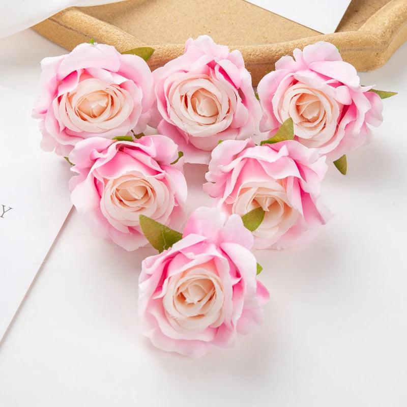 Artificial Silk Rose Heads 30/100pcs – Wedding & Party Decor