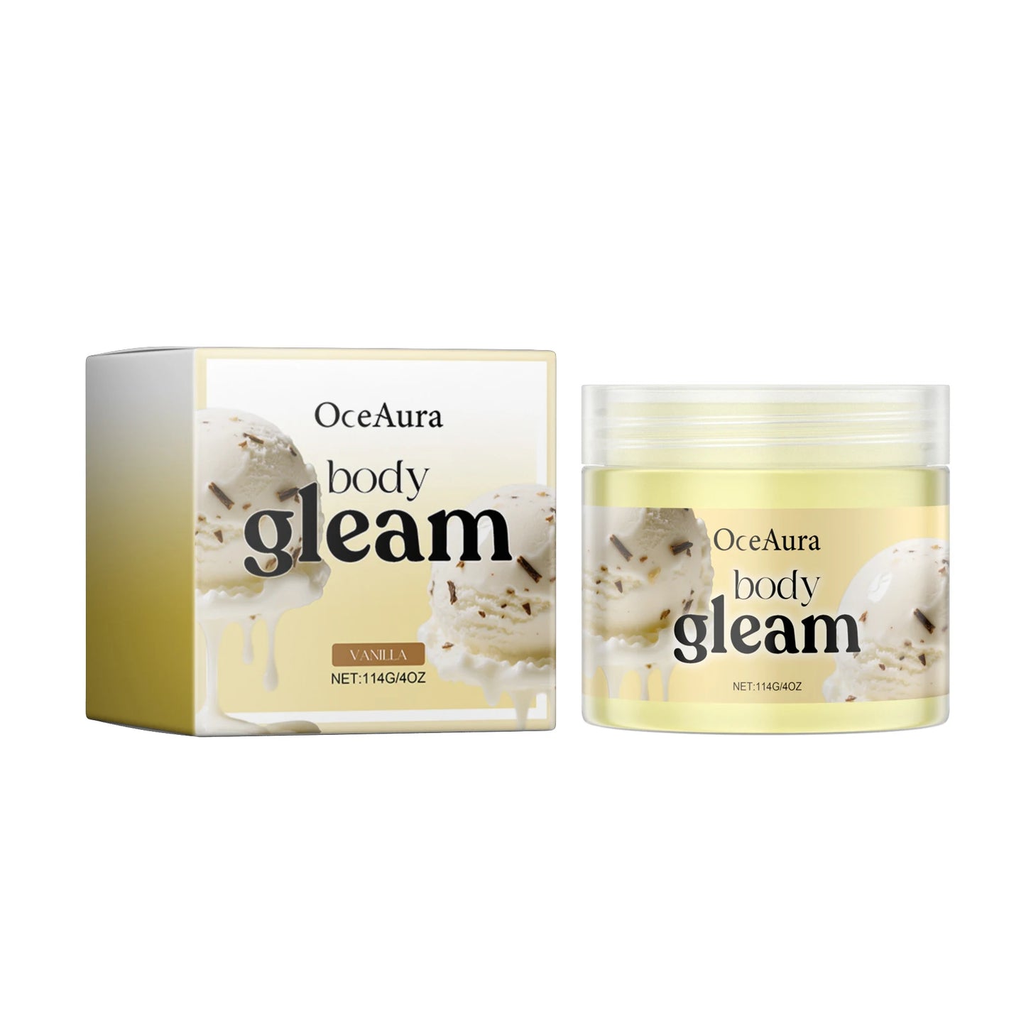 OceAura Vanilla Body Butter with Shea Butter – 114g Moisturizer