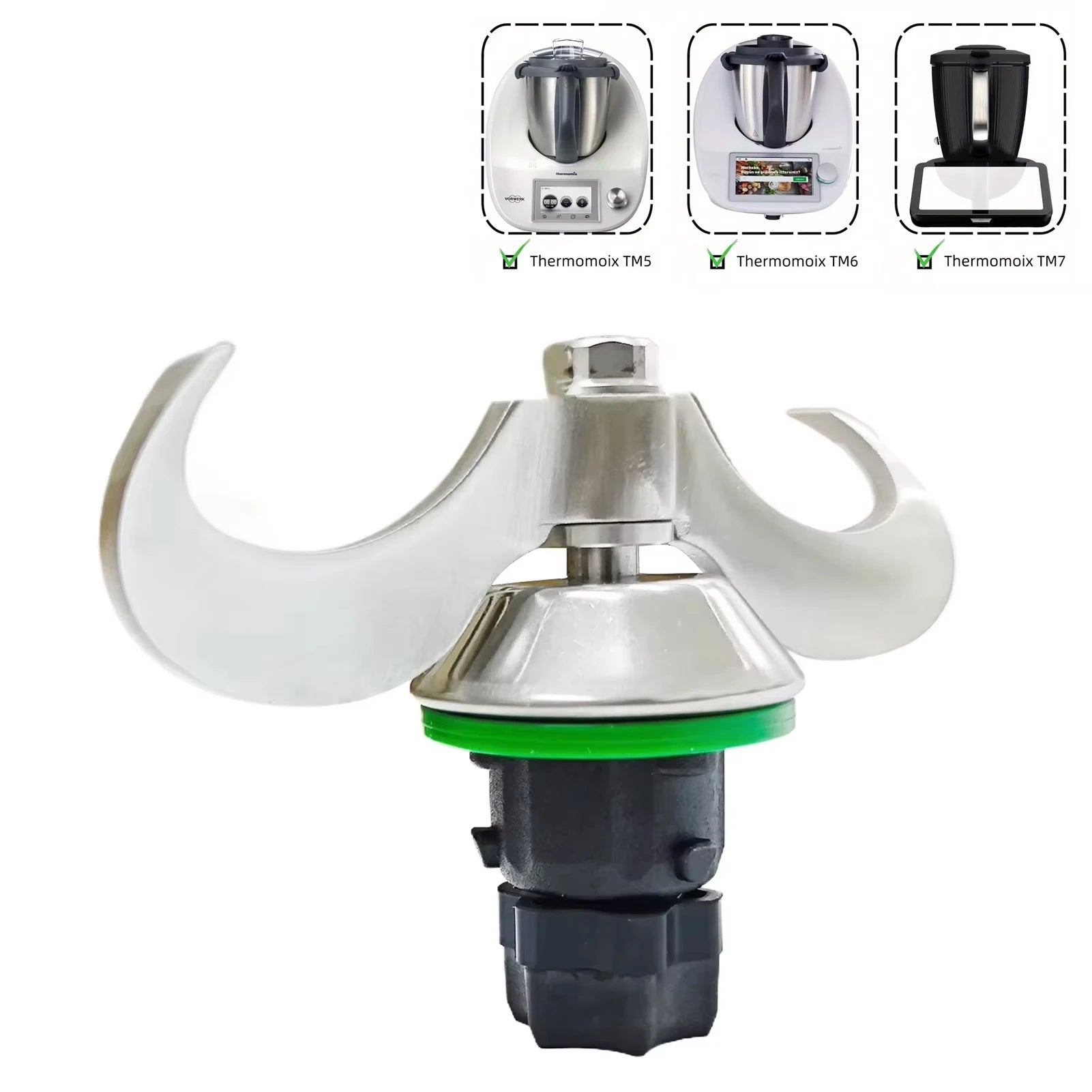 Universal Kneading Mixer Knife for Thermomix TM5/TM6/TM7 Dough Stirring Flour Mixing Peaceful Pleasures Health and Wellness