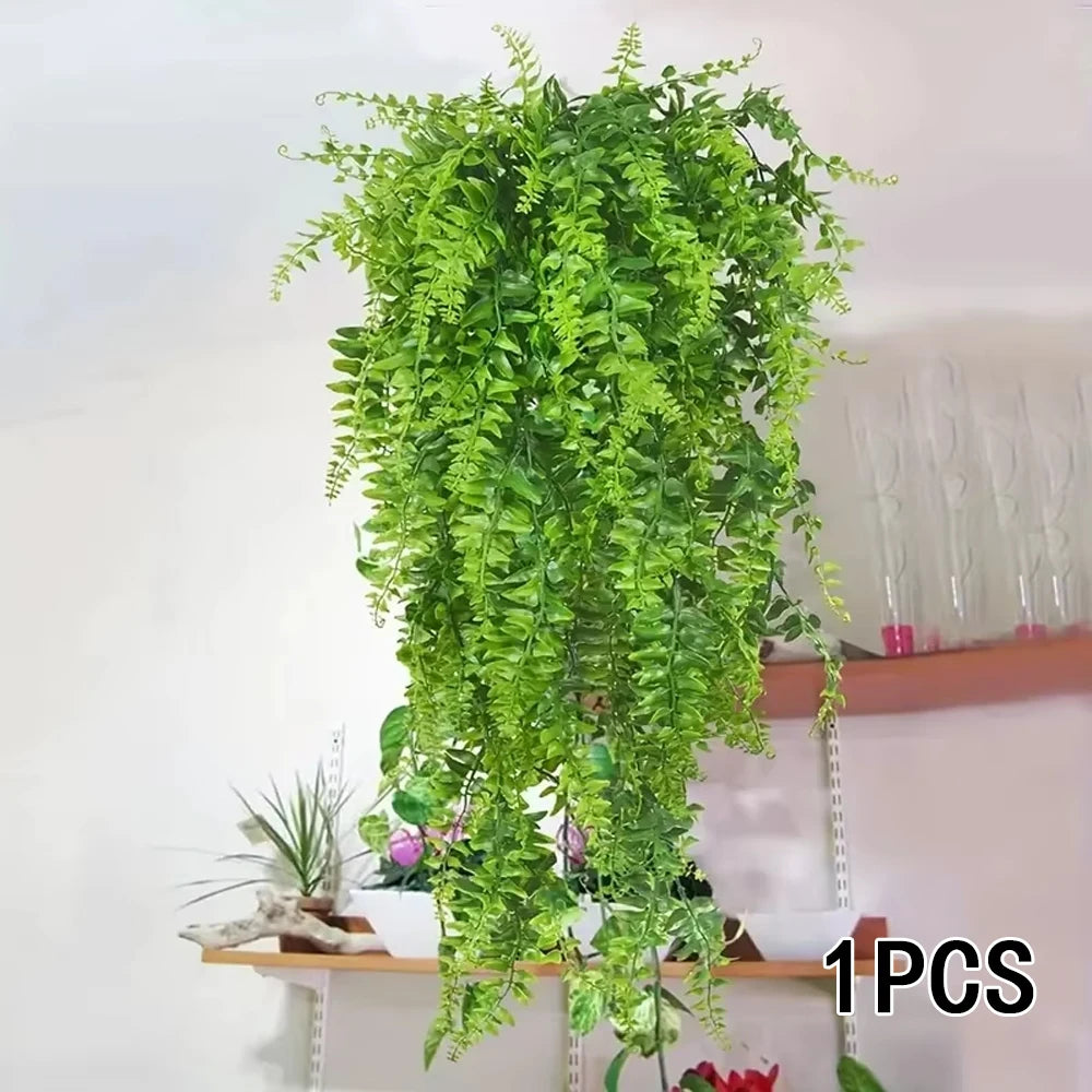 Artificial Hanging Fern Vine Garland | Fake Greenery Decor
