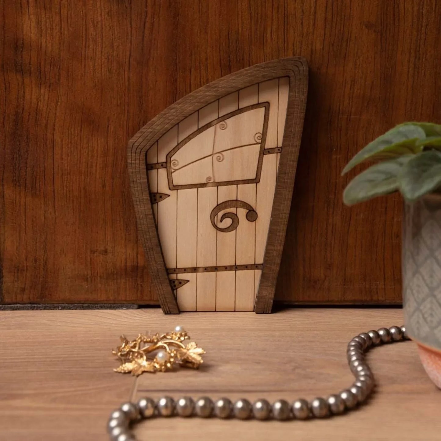 Miniature Fairy Door for Trees – Wooden Garden Decoration