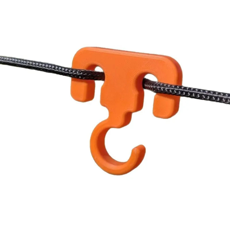 2-Pack Portable Camping Hooks | Multifunctional Clothes Lanyard Hook