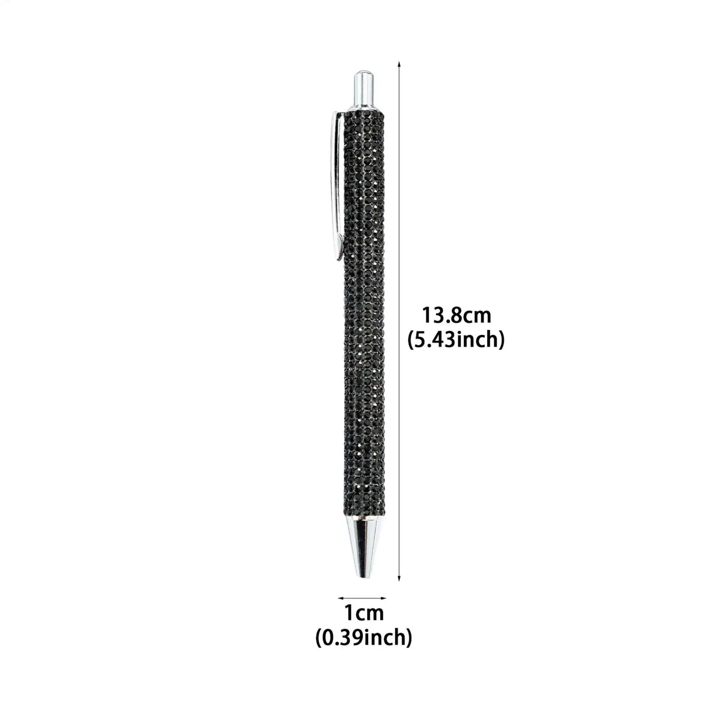 Crystal Rhinestone Ballpoint Pen – Bling Retractable School Pen