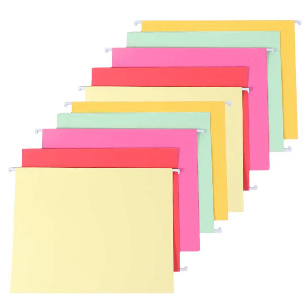 10PCS A4 Hanging File Folder Letter Size Portable Hanging File Organizer Large Capacity Paper Hanging Document Clip Peaceful Pleasures Health and Wellness