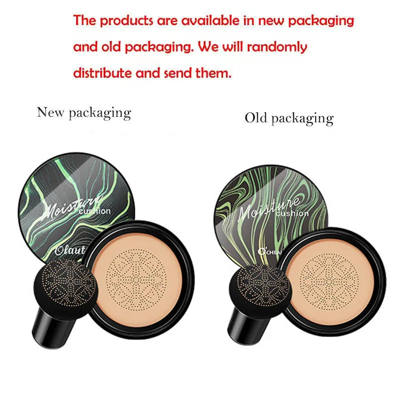 LAIKOU BB Cream Air Cushion Foundation Concealer – Mushroom Puff
