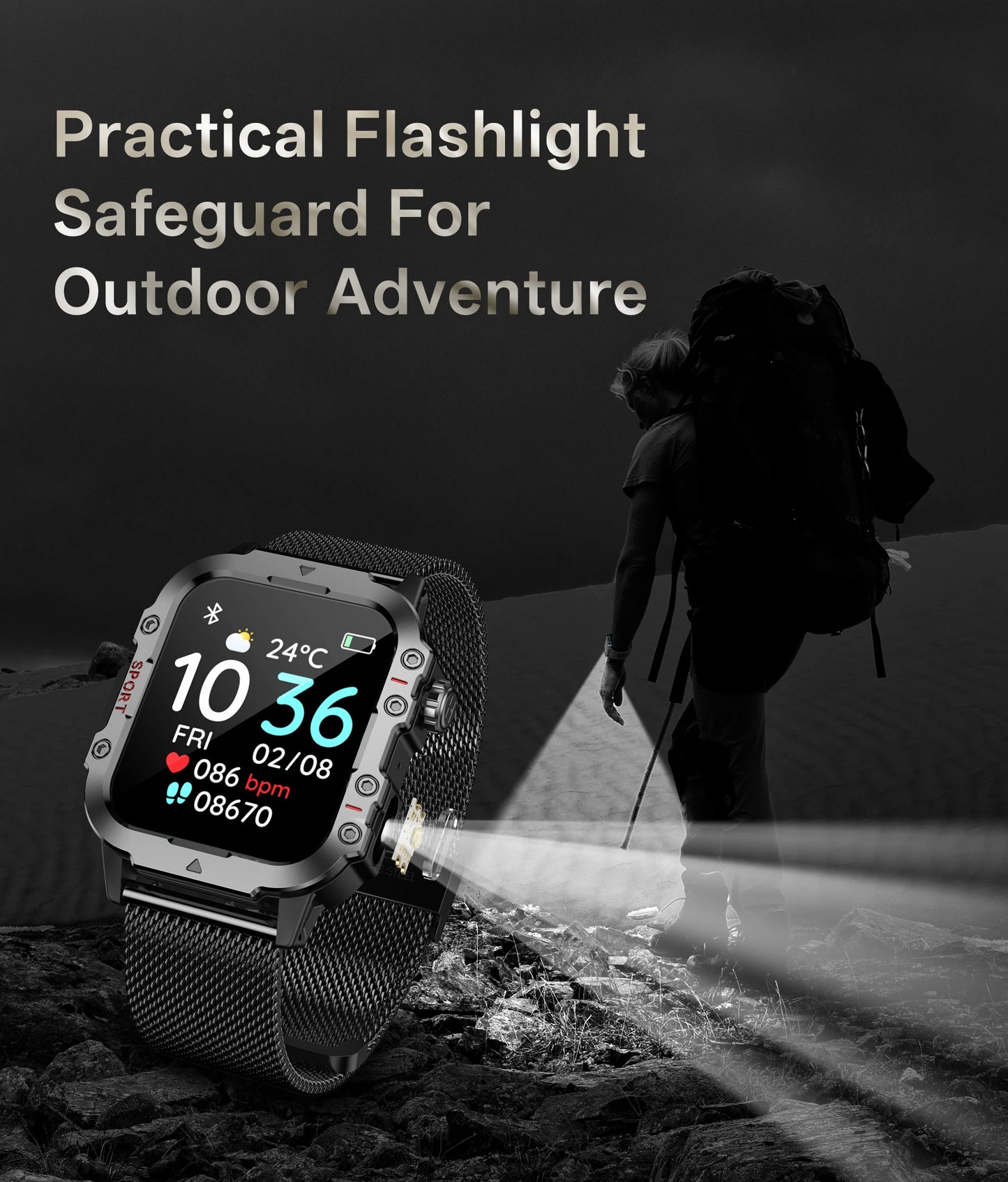 COTAUL Smart Watch 1.44" Bluetooth Call & Health Tracker | Men Women
