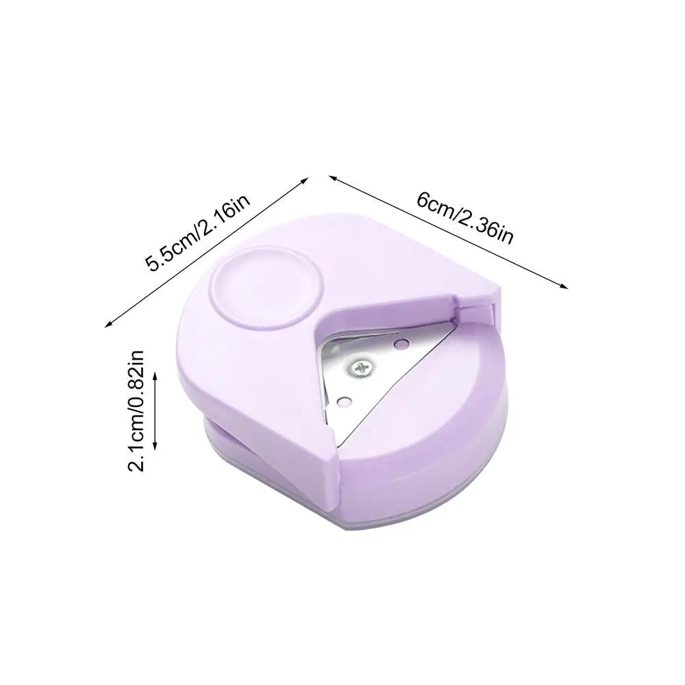 R4mm Corner Rounder Punch Portable Round Corner Cutter Professional Edge Rounding Tool for Paper Craft, Cardstock Photo Laminate Peaceful Pleasures Health and Wellness Purple