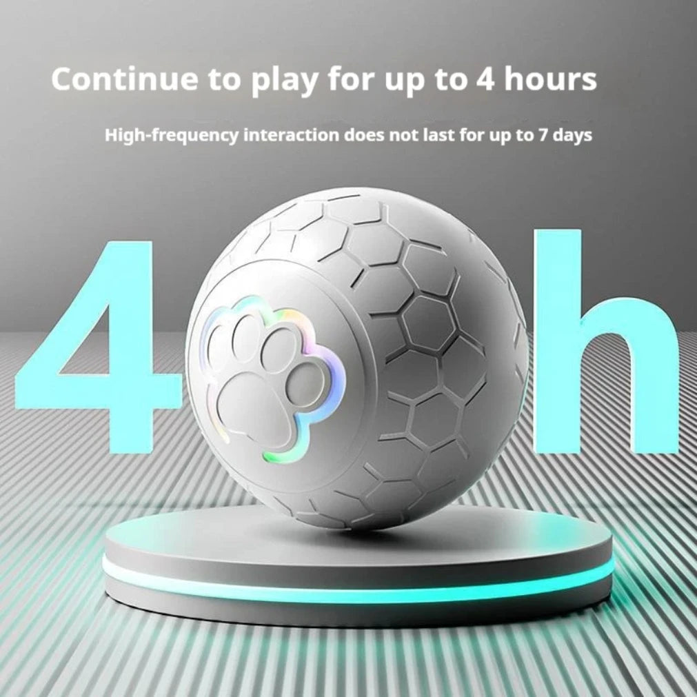 Smart Interactive Pet Toy Ball – RGB Lights, Auto Roll & Bounce