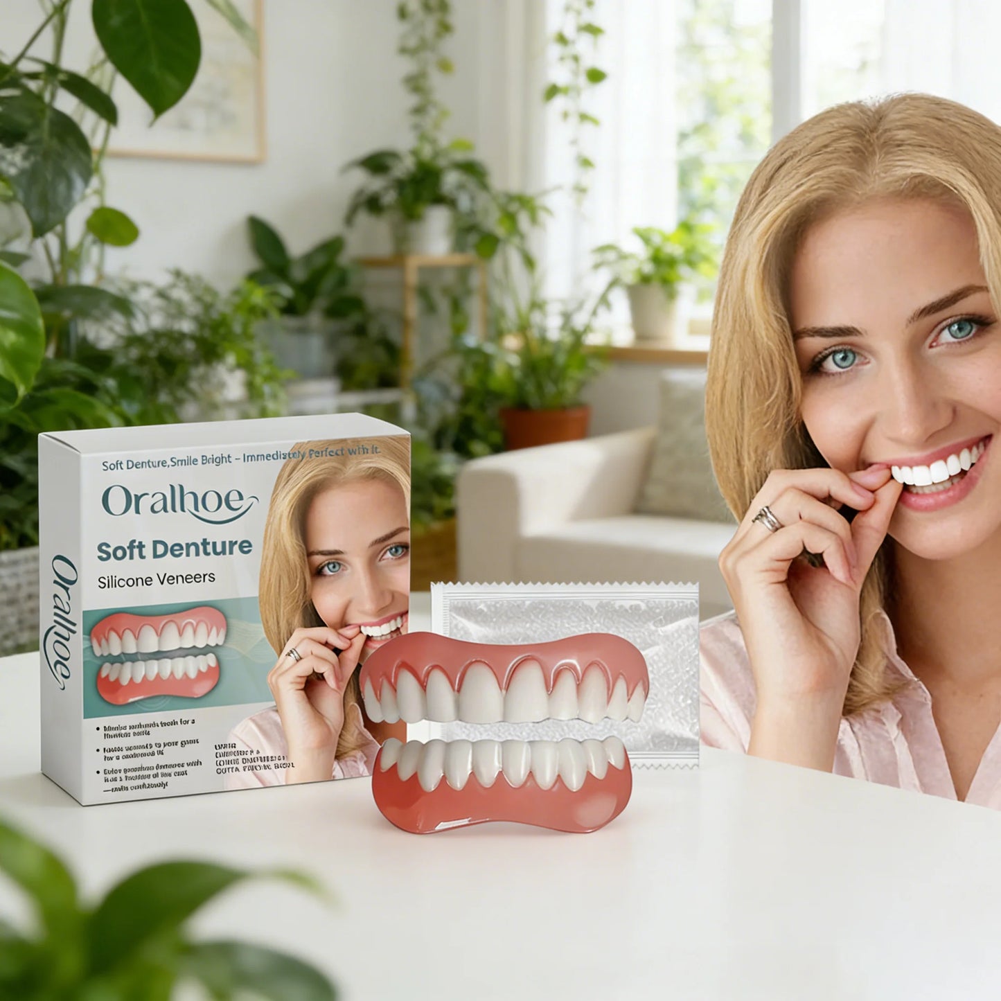 Soft Silicone Temporary Tooth Veneers Smile Correction Kit