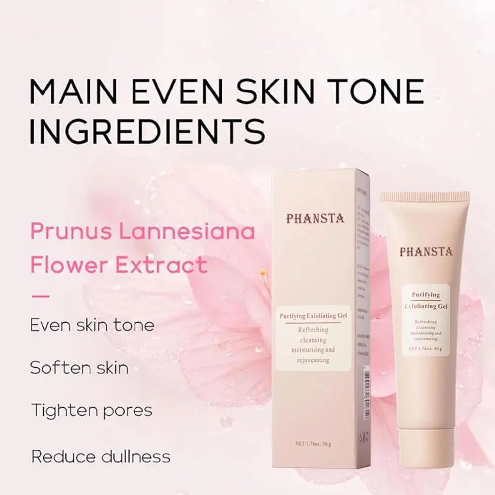 Purifying Exfoliating Gel Gentle Exfoliating Moisturizing Deep Cleaning Scrub Gel Smoothing Nourishing Skin Summer Peaceful Pleasures Health and Wellness