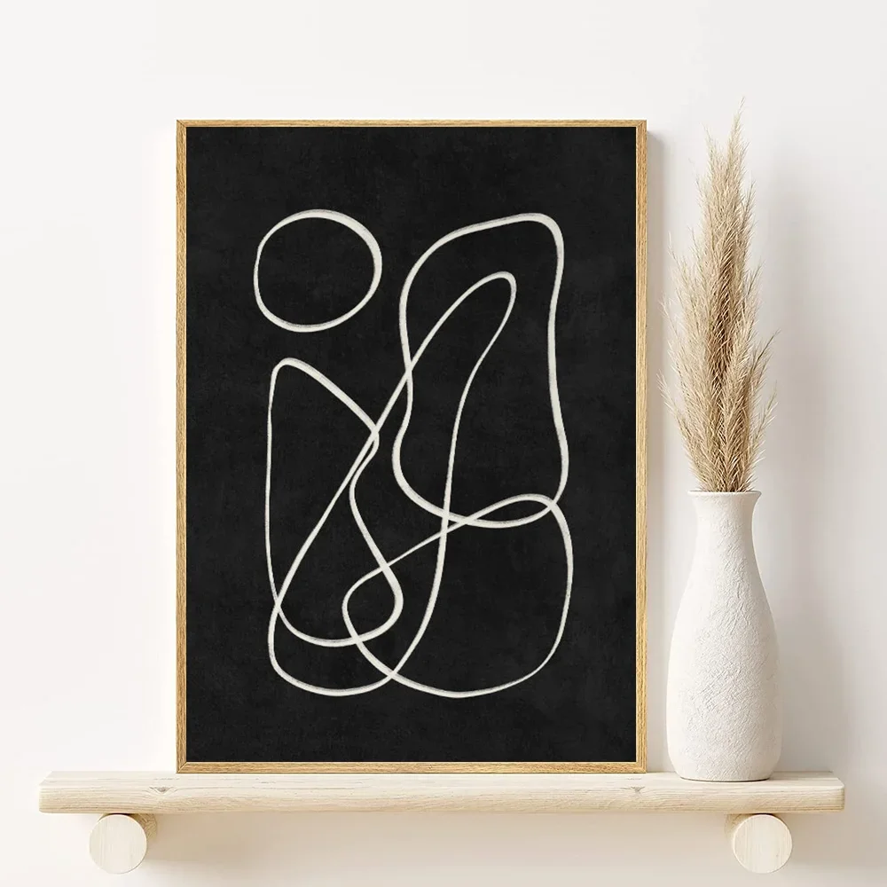 Abstract Bohemian Canvas Wall Art Poster | Aesthetic Home Décor Canvas Wall Art Peaceful Pleasures Health and Wellness 20 50x70cm