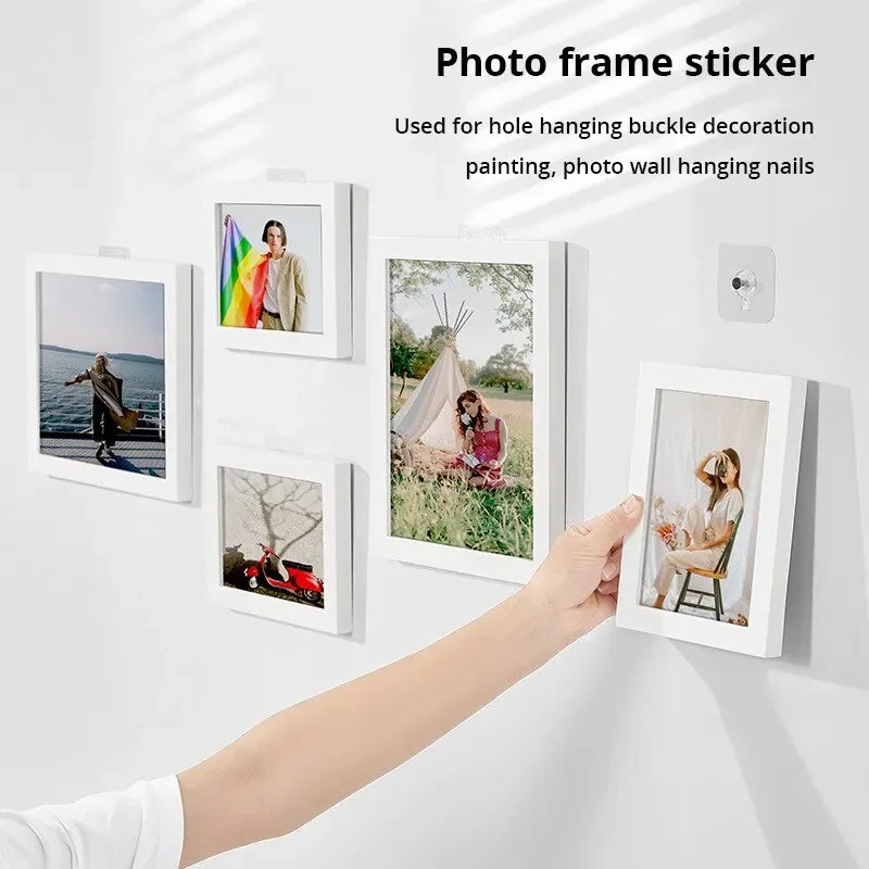 10-Pack Transparent Self-Adhesive Wall Hooks – No Damage