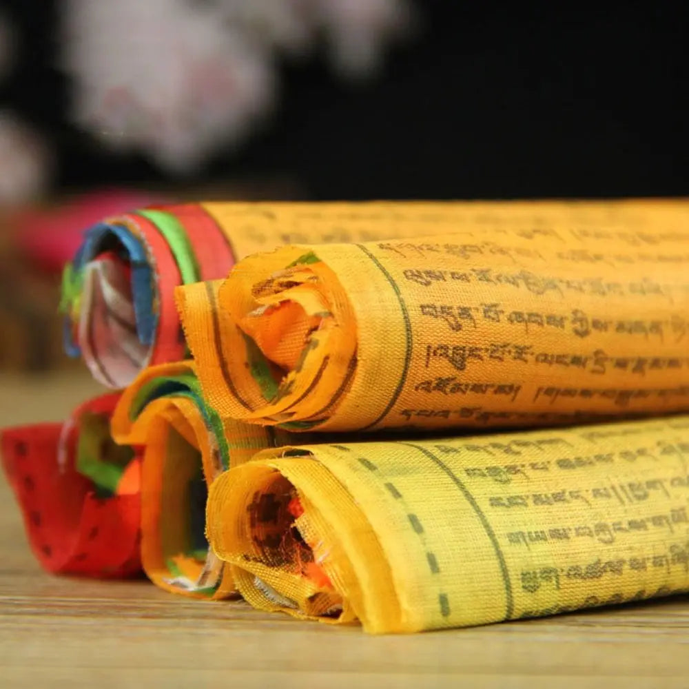 Tibetan Buddhist Prayer Flags – 5M, 20 Colorful Banners