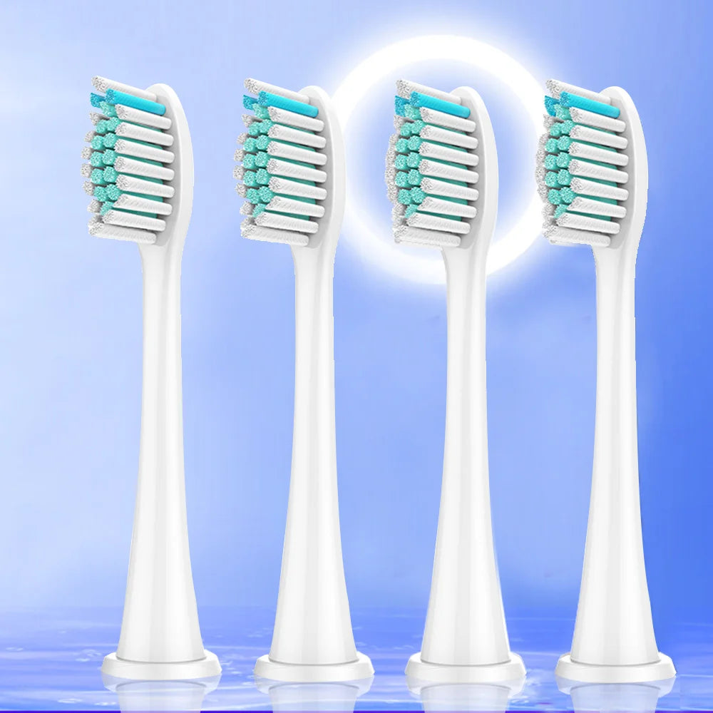 4-Pack Replacement Sonic Toothbrush Heads for Philips Sonicare