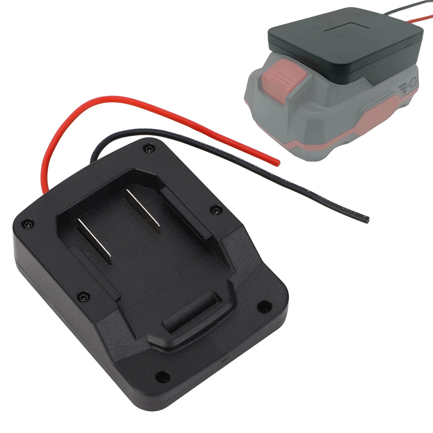 Power Tool Battery Converter Kit Good Compatibility Wide Application Power Tool Battery Adapter Easy Using ABS and PC for Home Peaceful Pleasures Health and Wellness