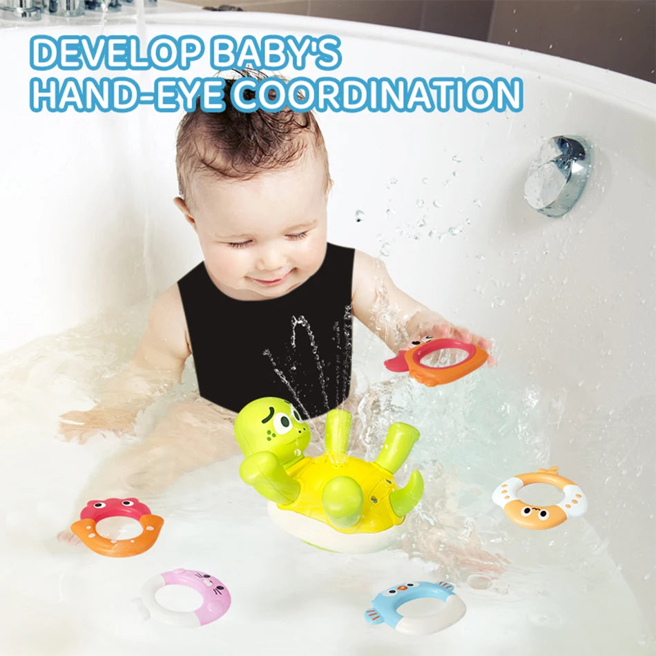 Electric Turtle Cute Swimming Water Spray Toys Bathroom Bath