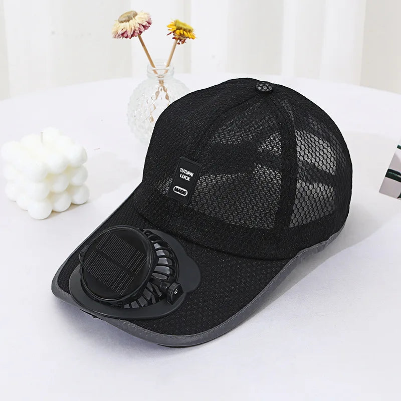 Solar Fan Hat – Cooling Baseball Cap for Hiking & Outdoor Sports