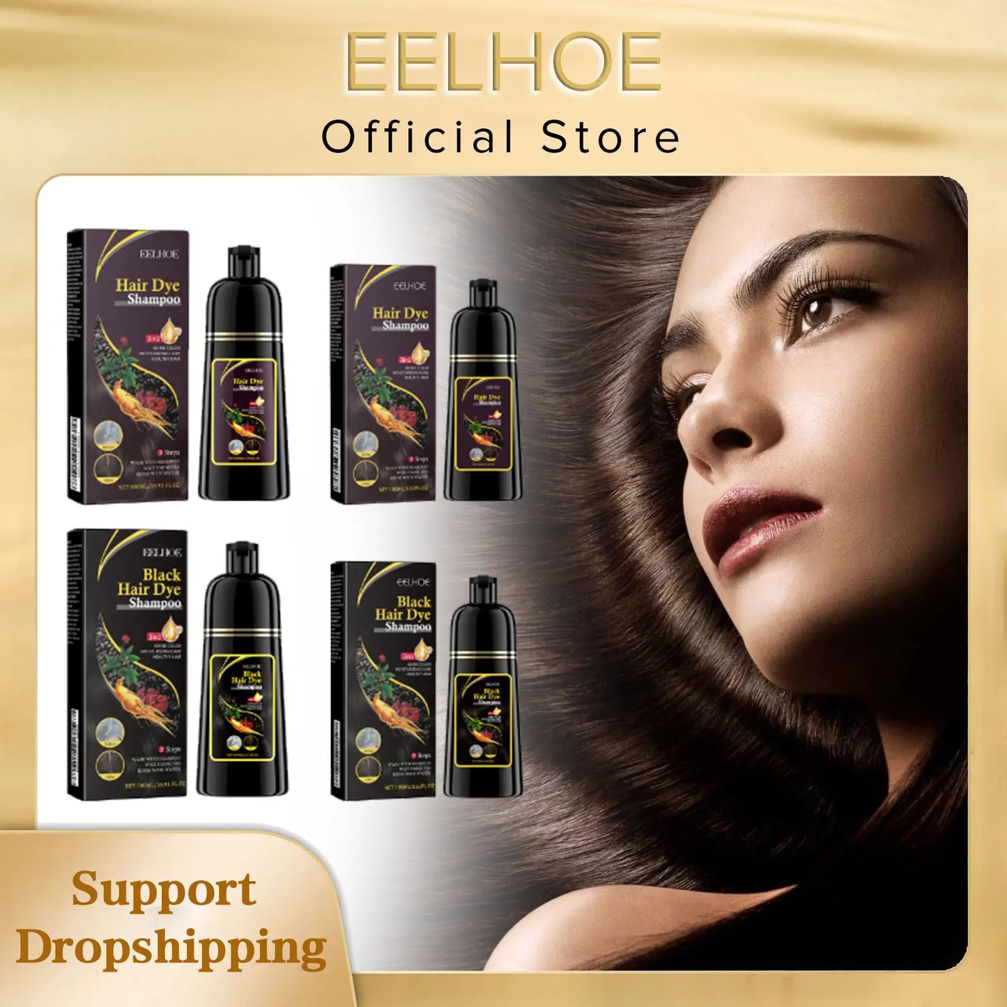 EELHOE Herbal Hair Darkening Shampoo | Polygonum Multiflorum