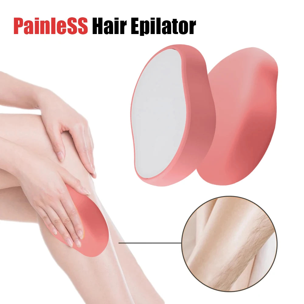 Crystal Glass Hair Removal Eraser – Painless Reusable Epilator