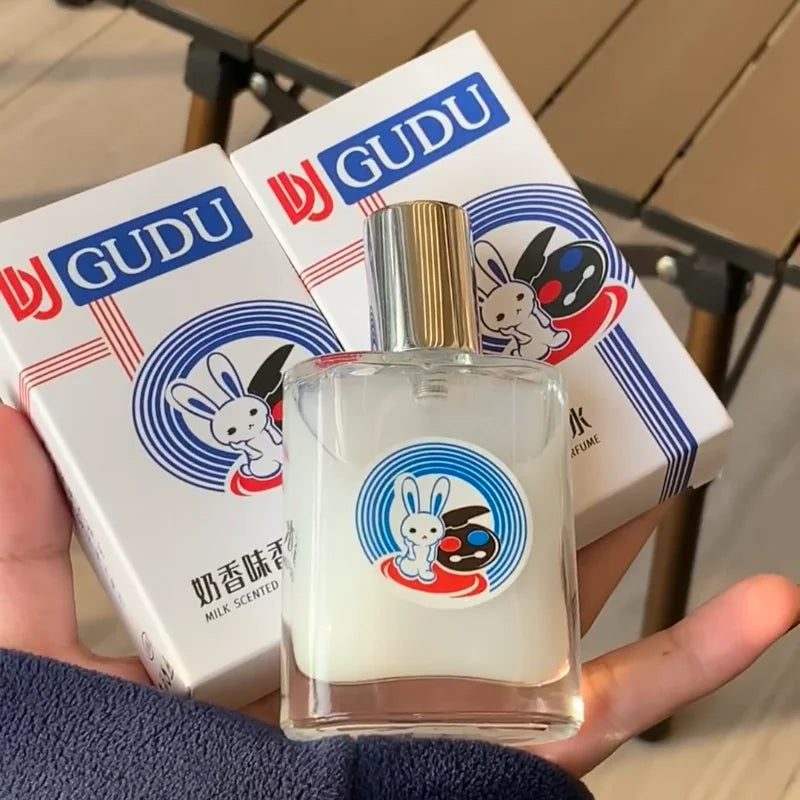 Gudu Milk Scented Perfume Popular White Rabbit Candy Sugary Lactonic Perfume Spray Long-lasting Caramel Coconut Eau De Toilette Peaceful Pleasures Health and Wellness