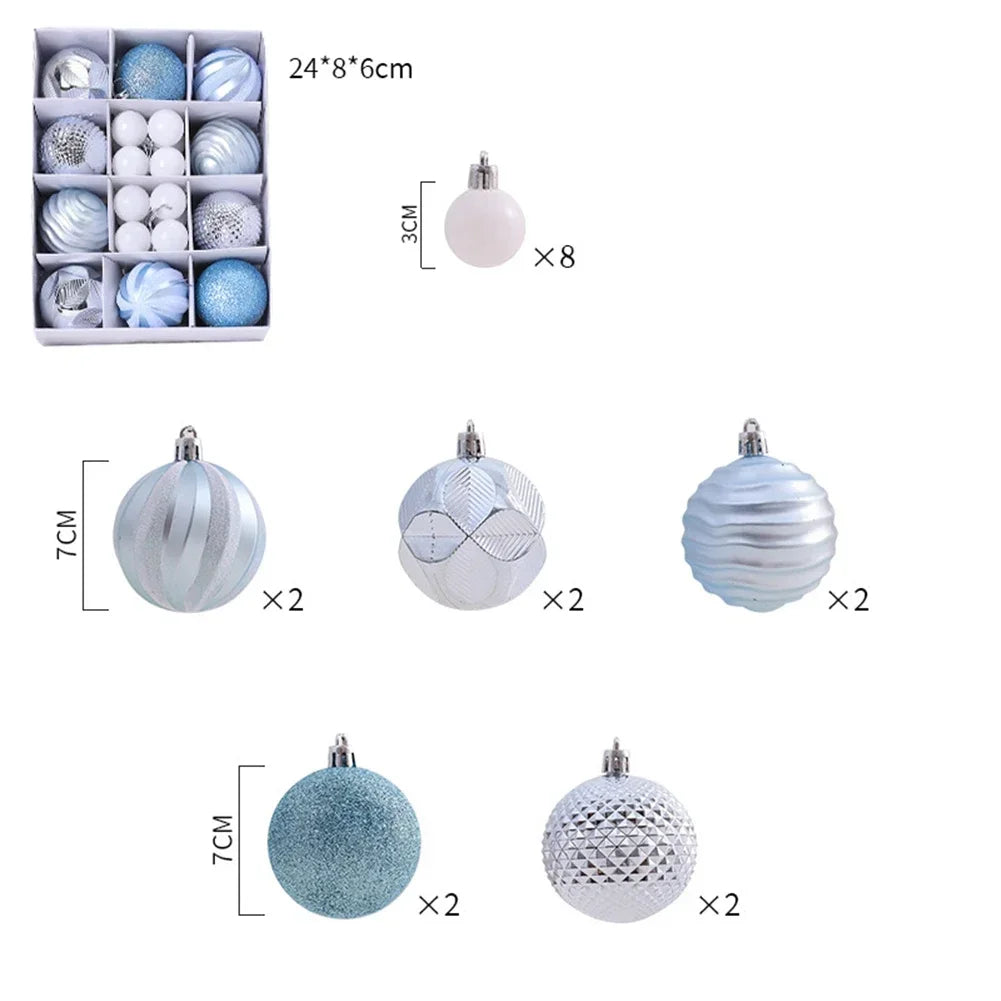 Shatterproof Christmas Ball Ornaments Set of 26 | Multi-Color