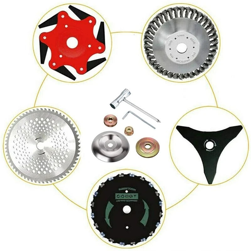 Weed Trimmer Blade Adapter Straight Shaft String Brush Cutter