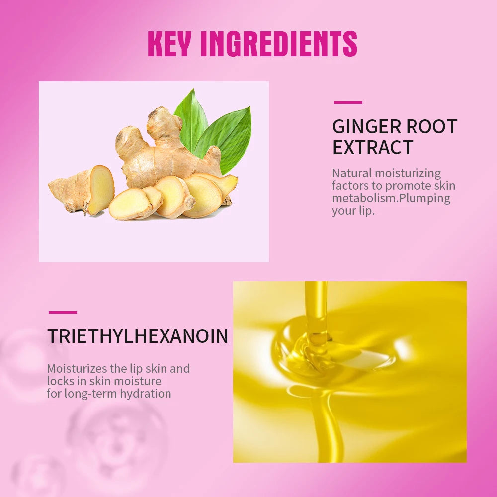 Lip Plump Serum Increase Lips Elasticity Instant Volumising Essential Oil Moisturizing Nourish Sexy Lip Care Reduce Fine Lines Peaceful Pleasures Health and Wellness